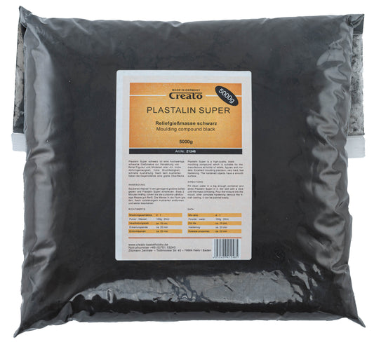 Plastalin Super SCHWARZ 5000g Giessmasse