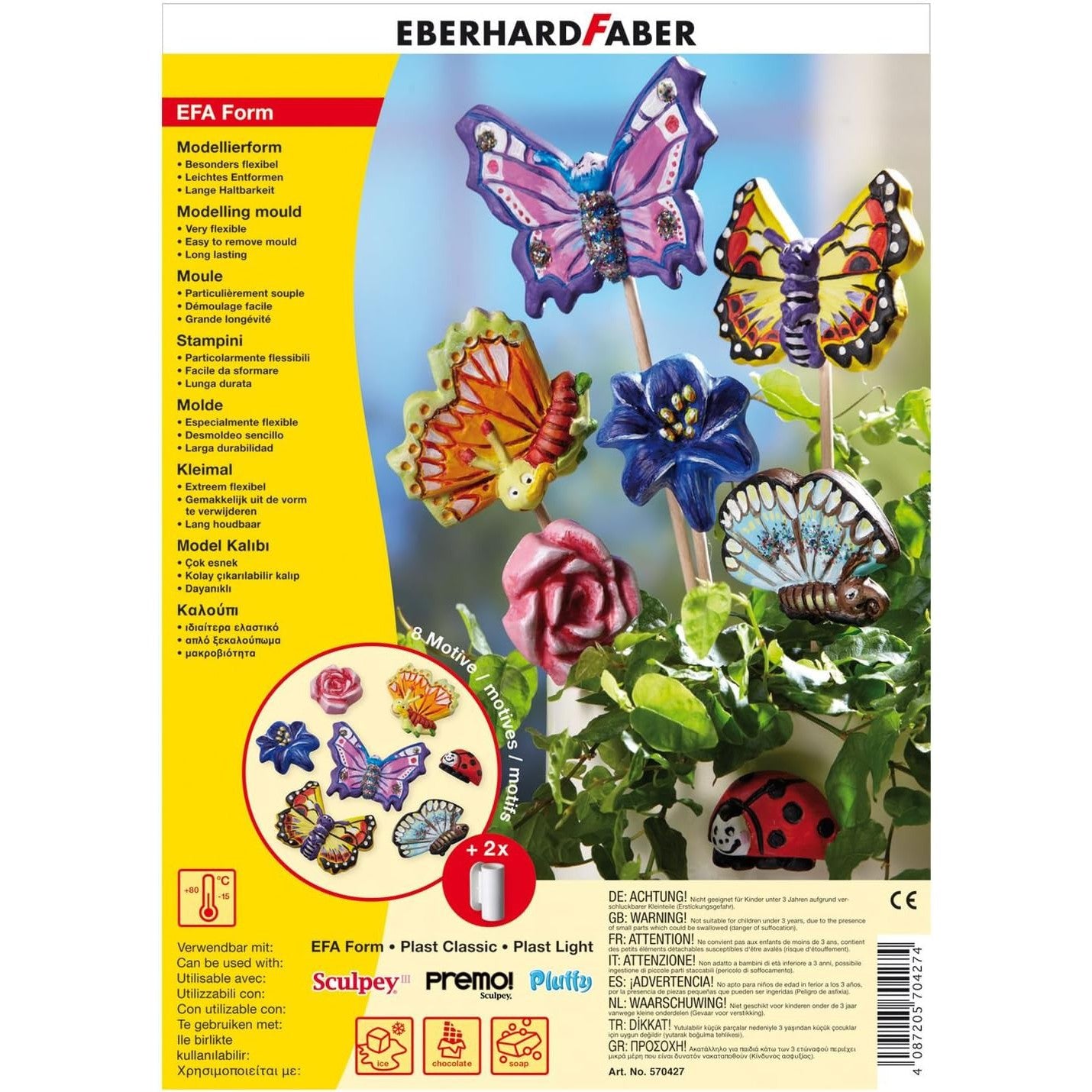 EAFFORM Modellierform "Schmetterlinge & Blüten"