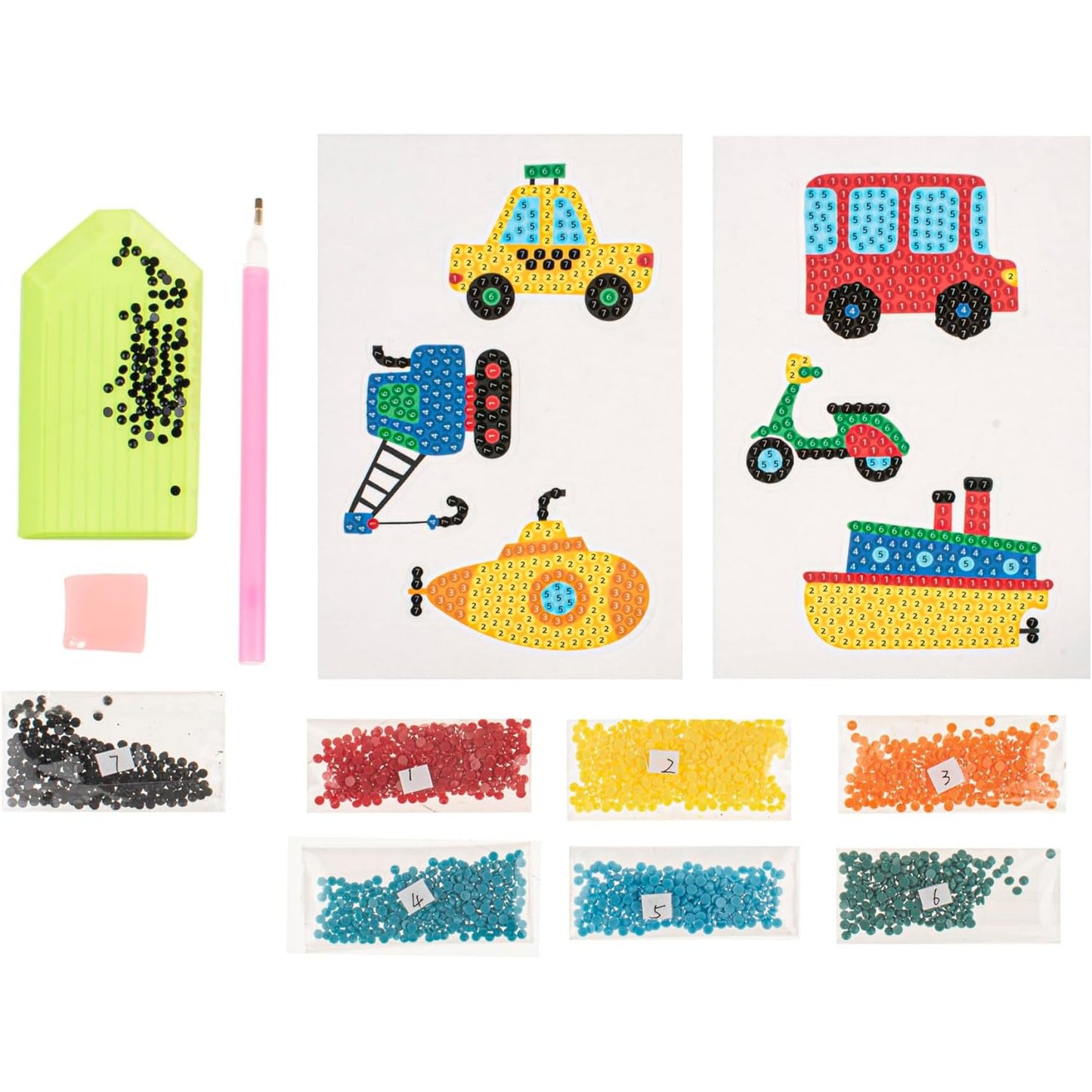 Diamond Painting Stickers Fahrzeuge