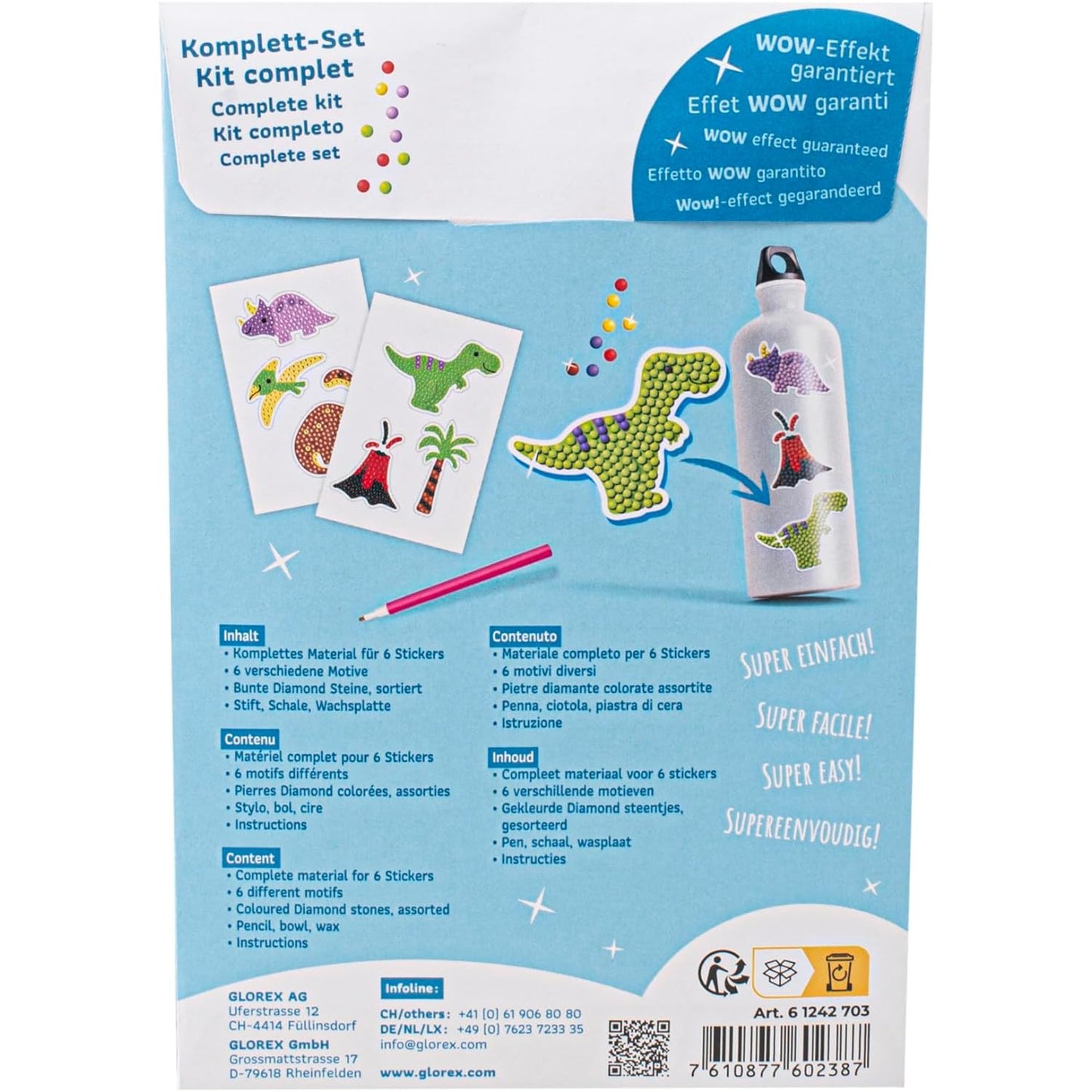 Diamond Painting Stickers Dino