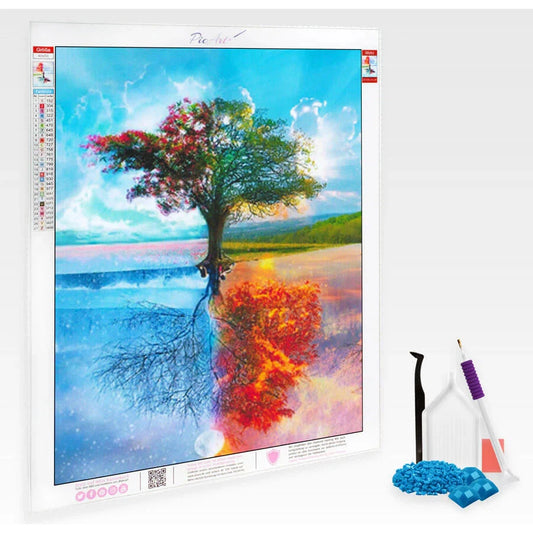 Baum, Jahreszeiten - Dimond Painting