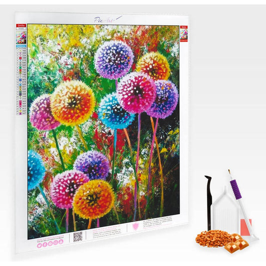 Bunte Pusteblumen – Dimond Painting