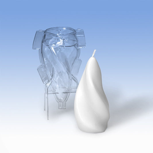 Kerzengießform Flammen 7,0 x 13,54 cm