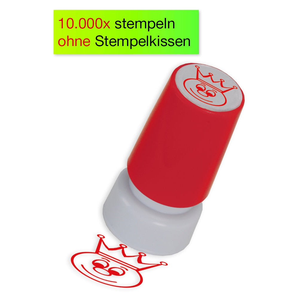 TimeTEX Siebdruck-Stempel "Perpetuum", Gesicht mit Krone