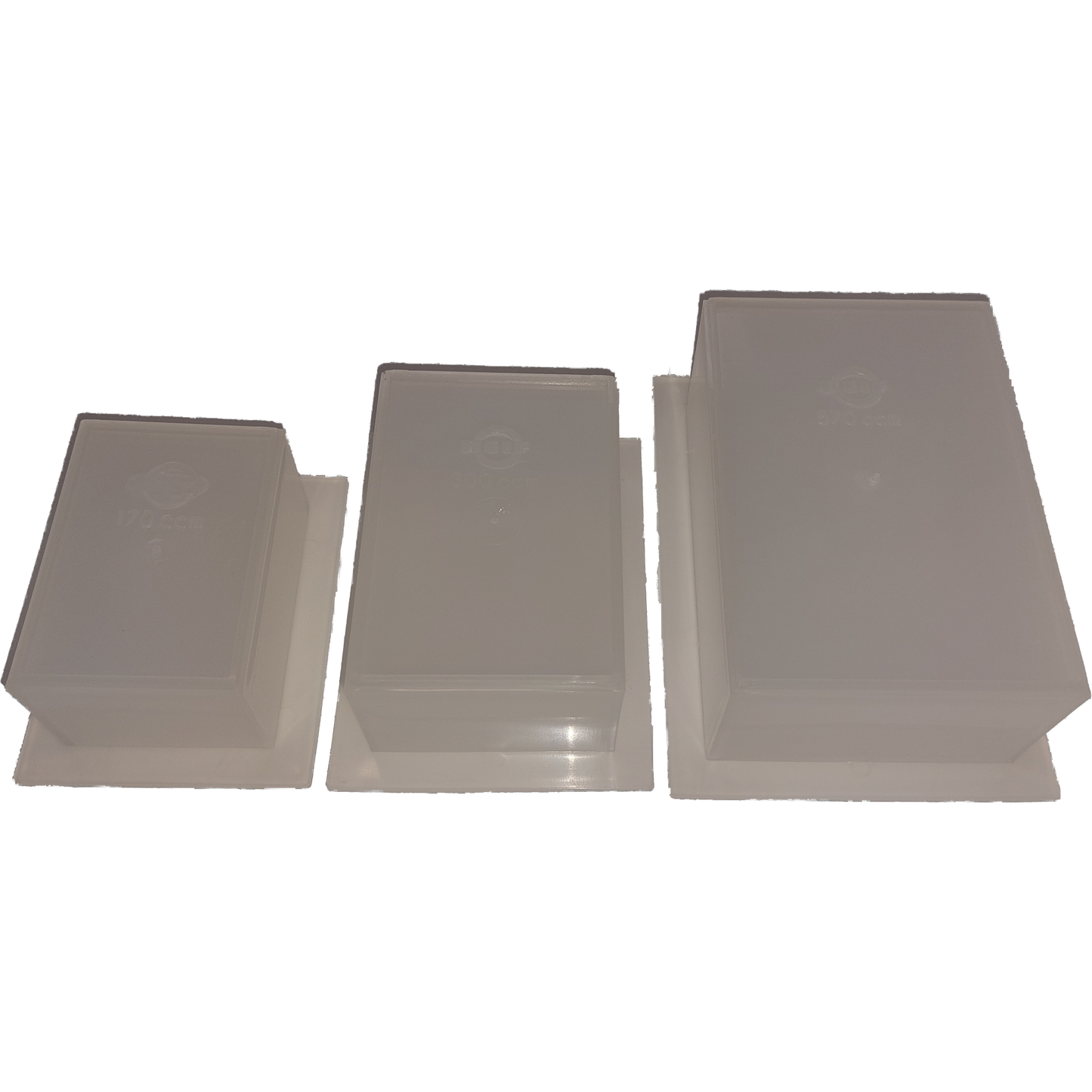 Giessform 3 Stück je einmmal 170ml, 300ml, 570ml