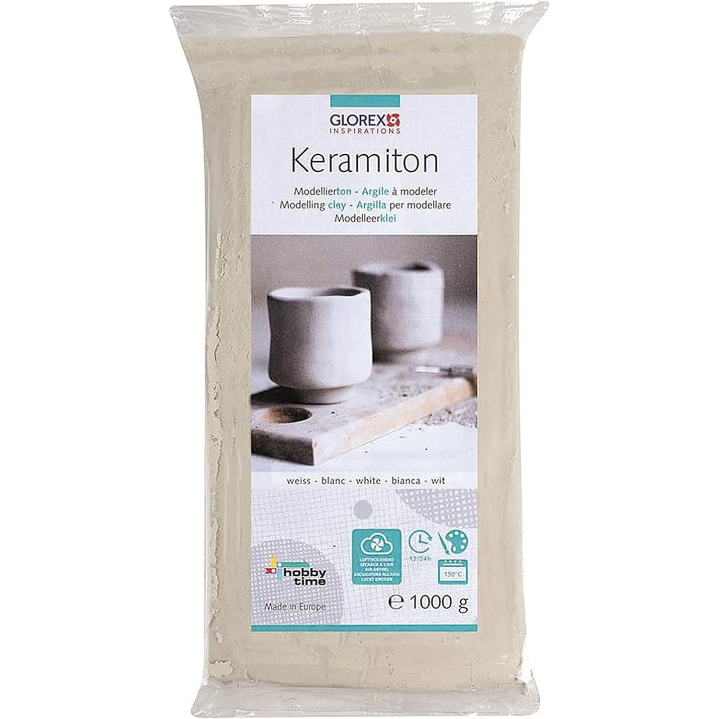 Keramiton, weiss 1000g Modellierton