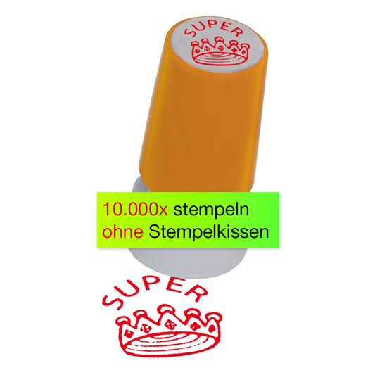 TimeTEX Siebdruck-Stempel rund Krone SUPER