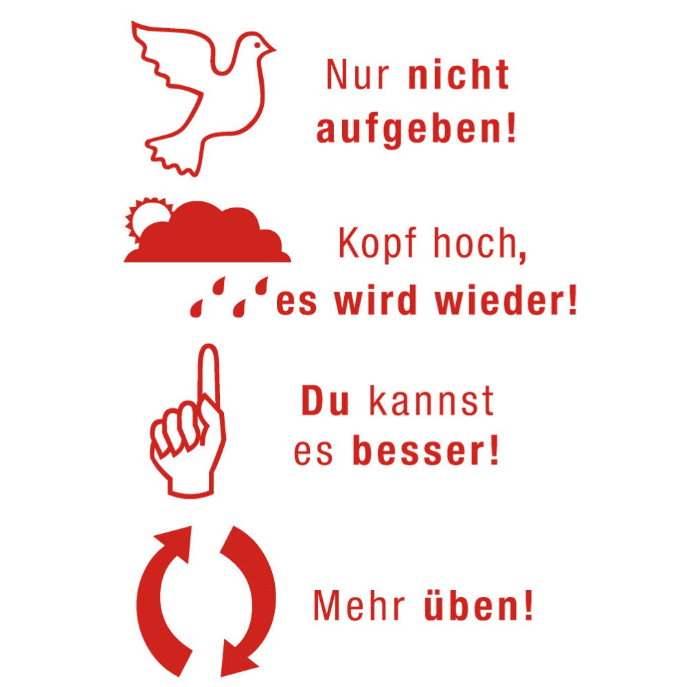 TimeTEX Set Siebdruck-Stempel "Perpetuum", Nicht aufgeben