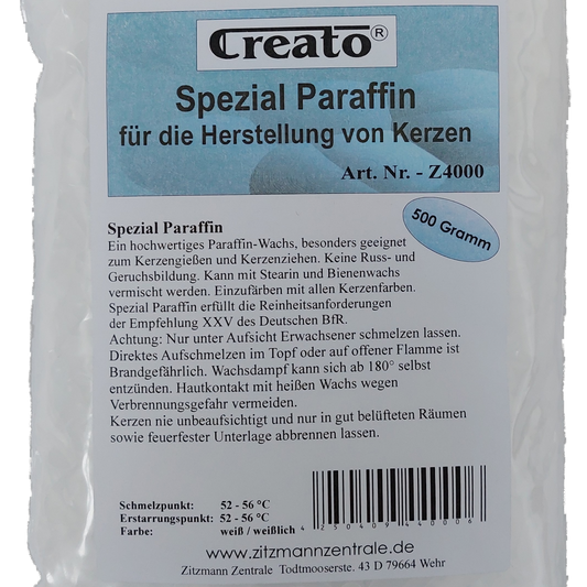 Wachsgranulat Paraffin 500 gramm