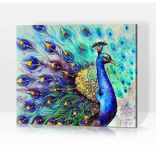 Pfau - Malen nach Zahlen