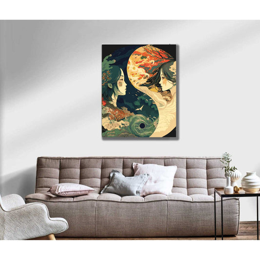 Yin Yang - Malen nach Zahlen