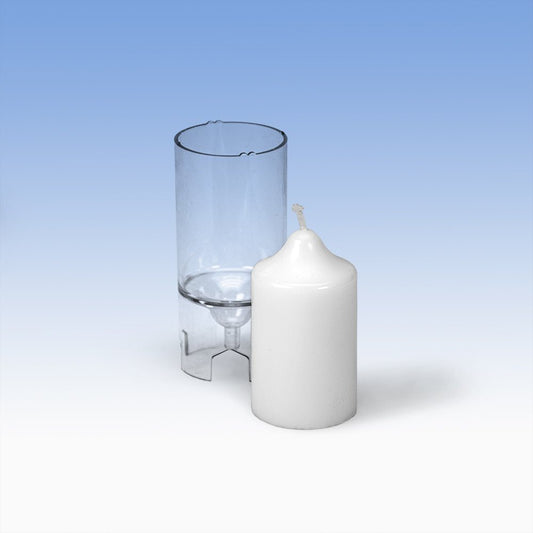 Kerzengießform Zylinder mit Glockenspitze 4,4 x 6,5 cm