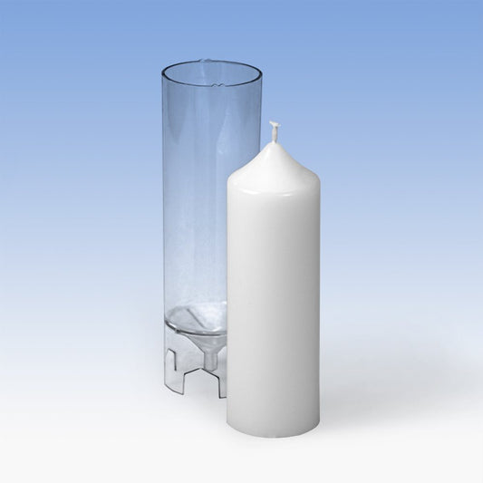 Kerzengießform Zylinder mit Glockenspitze 5,0 x 14 cm