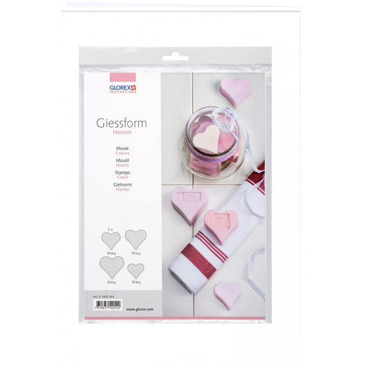 Giessform Herzen 4St 50 - 65mm