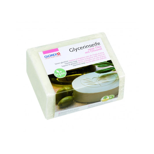 Glycerin-Seife Öko 500g mit Olivenöl opak