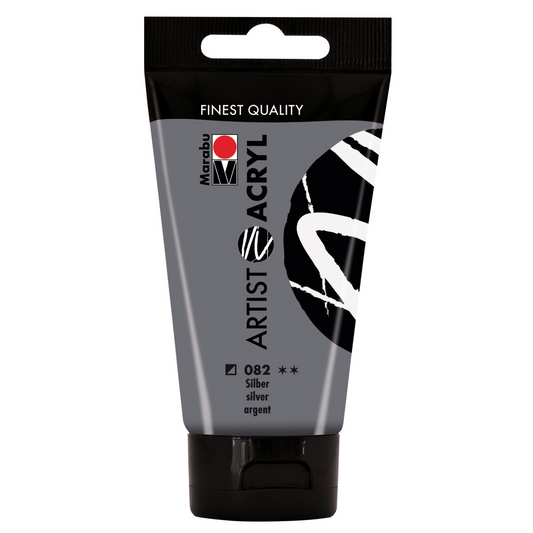 Marabu Artist Acryl, Silber 082, 75 ml
