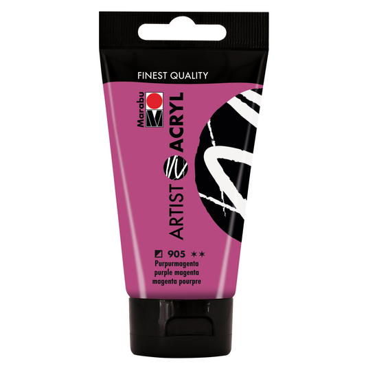 Marabu Artist Acryl, Purpurmagenta 905, 75 ml