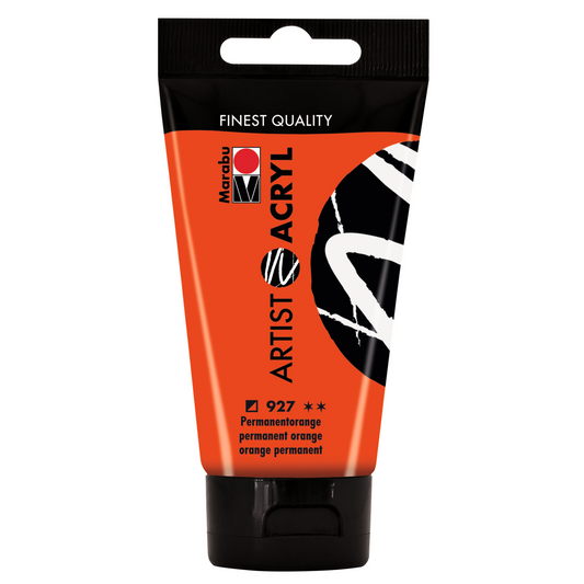 Marabu Artist Acryl, Permanentorange 927, 75 ml