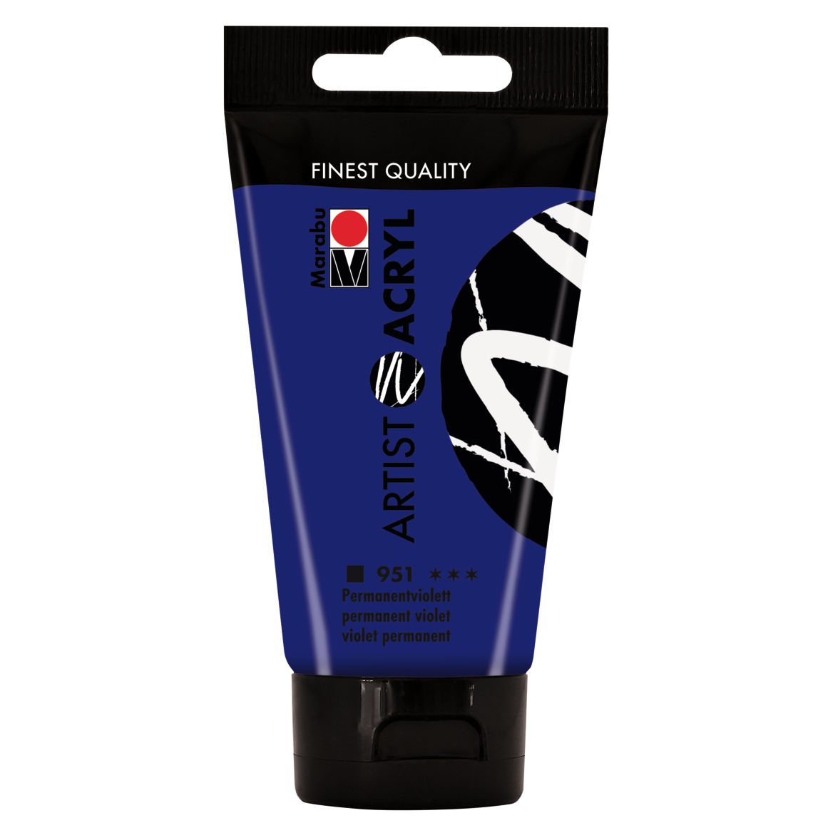Marabu Artist Acryl, Permanentviolett 951, 75 ml