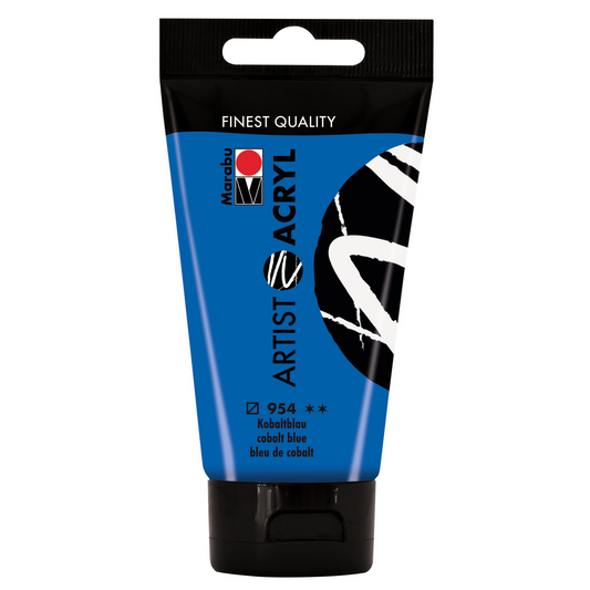 Marabu Artist Acryl, Kobaltblau 954, 75 ml