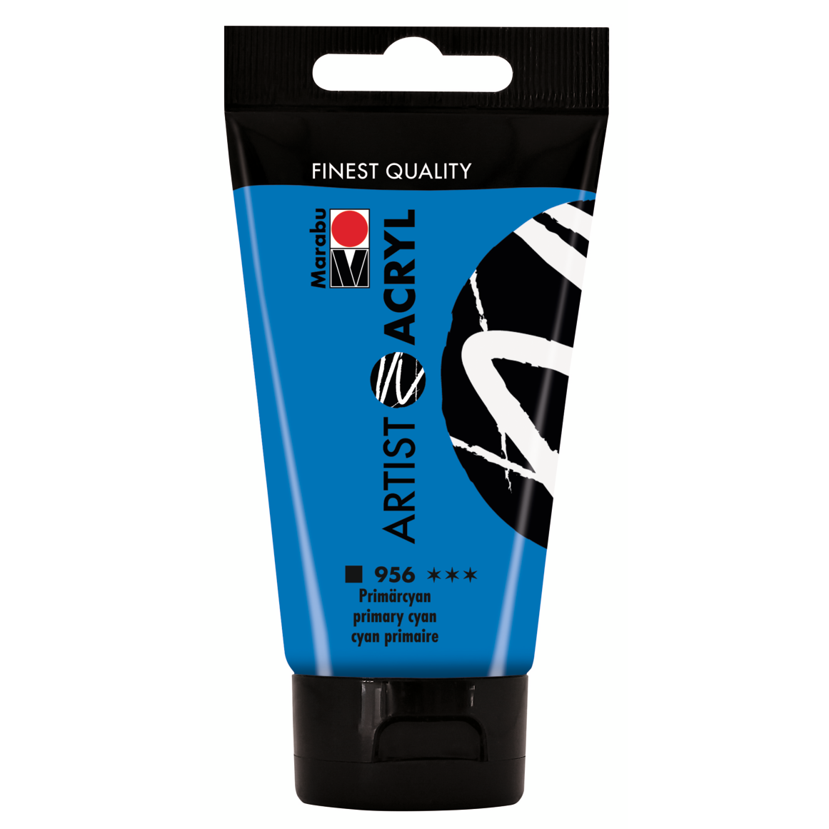 Marabu Artist Acryl, Primärcyan 956, 75 ml