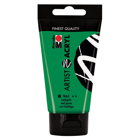 Marabu Artist Acryl, Laubgrün 961, 75 ml