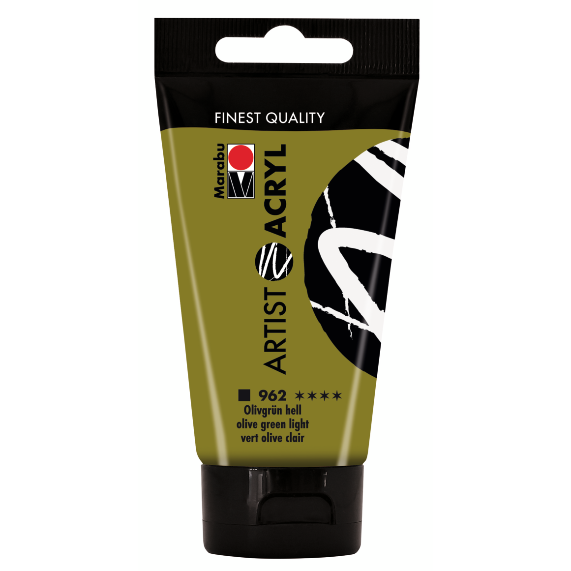 Marabu Artist Acryl, Olivgrün hell 962, 75 ml