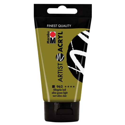 Marabu Artist Acryl, Olivgrün hell 962, 75 ml
