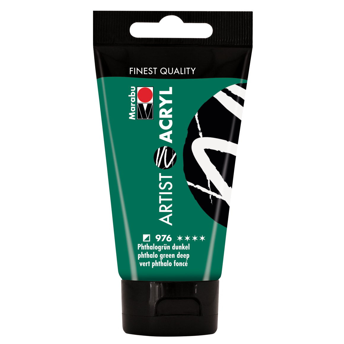 Marabu Artist Acryl, Phthalogrün dunkel 976, 75 ml