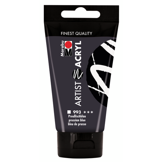 Marabu Artist Acryl, Preußischblau 993, 75 ml