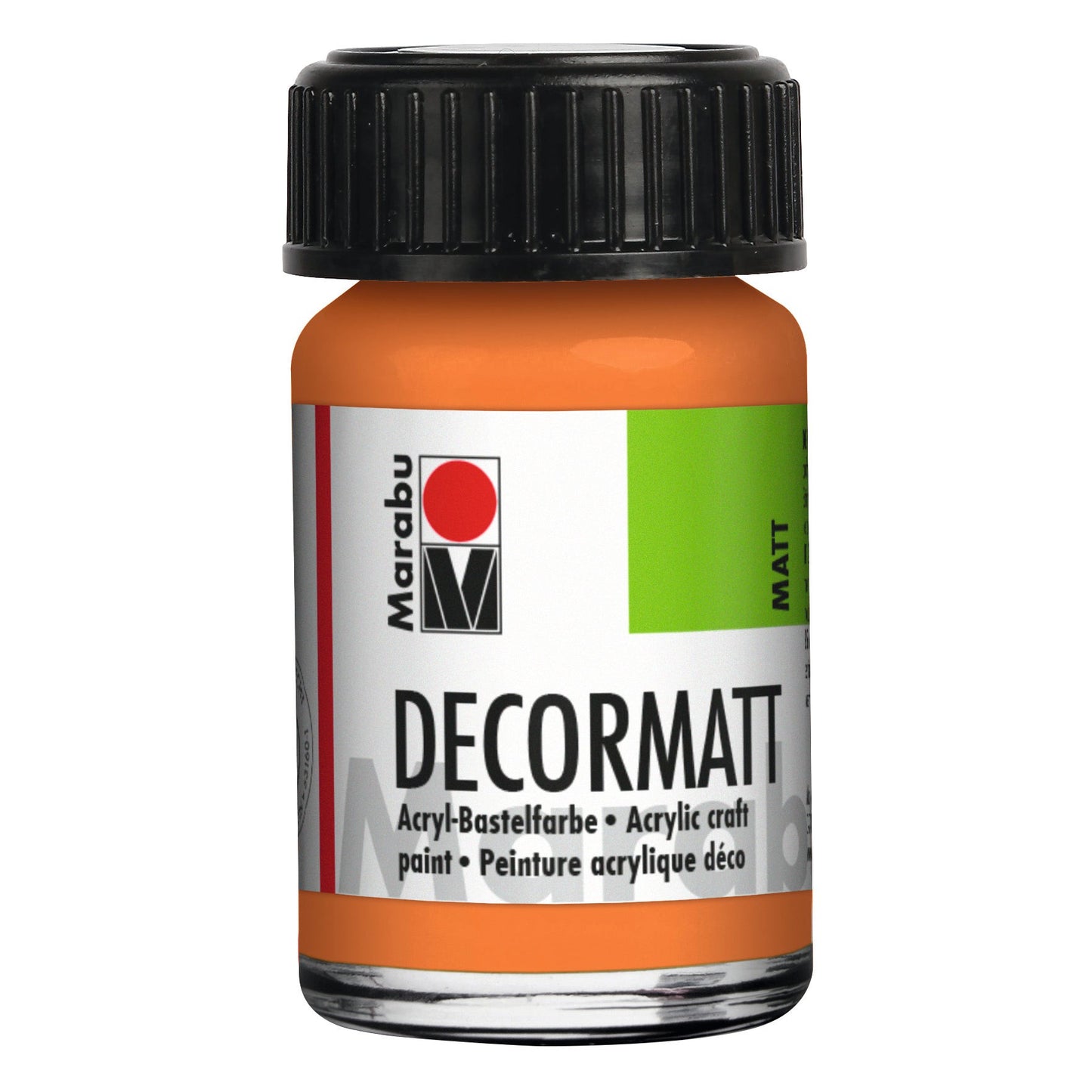 Marabu Decormatt Acryl, Orange 013, 15 ml