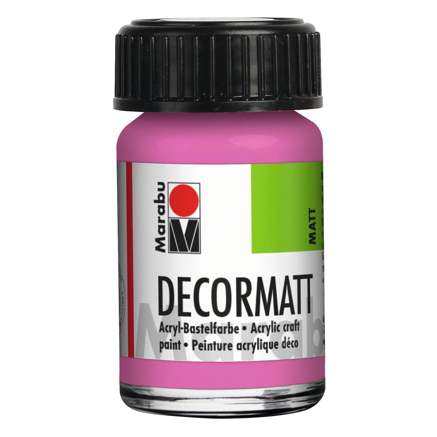 Marabu Decormatt Acryl, Pink 033, 15 ml
