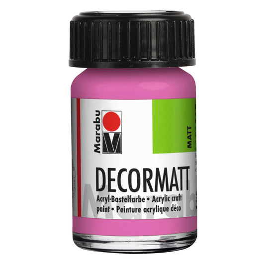 Marabu Decormatt Acryl, Pink 033, 15 ml