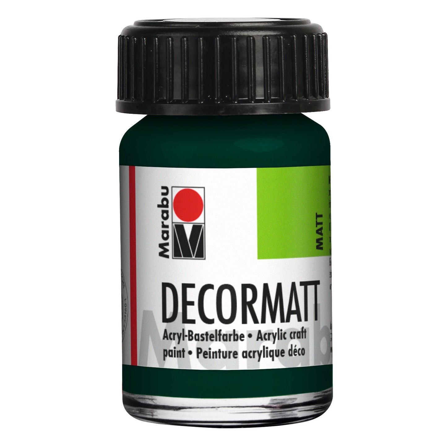Marabu Decormatt Acryl, Tannengrün 075, 15 ml