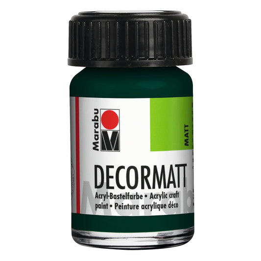 Marabu Decormatt Acryl, Tannengrün 075, 15 ml
