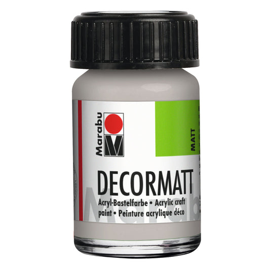 Marabu Decormatt Acryl, Metallic-Silber 782, 15 ml
