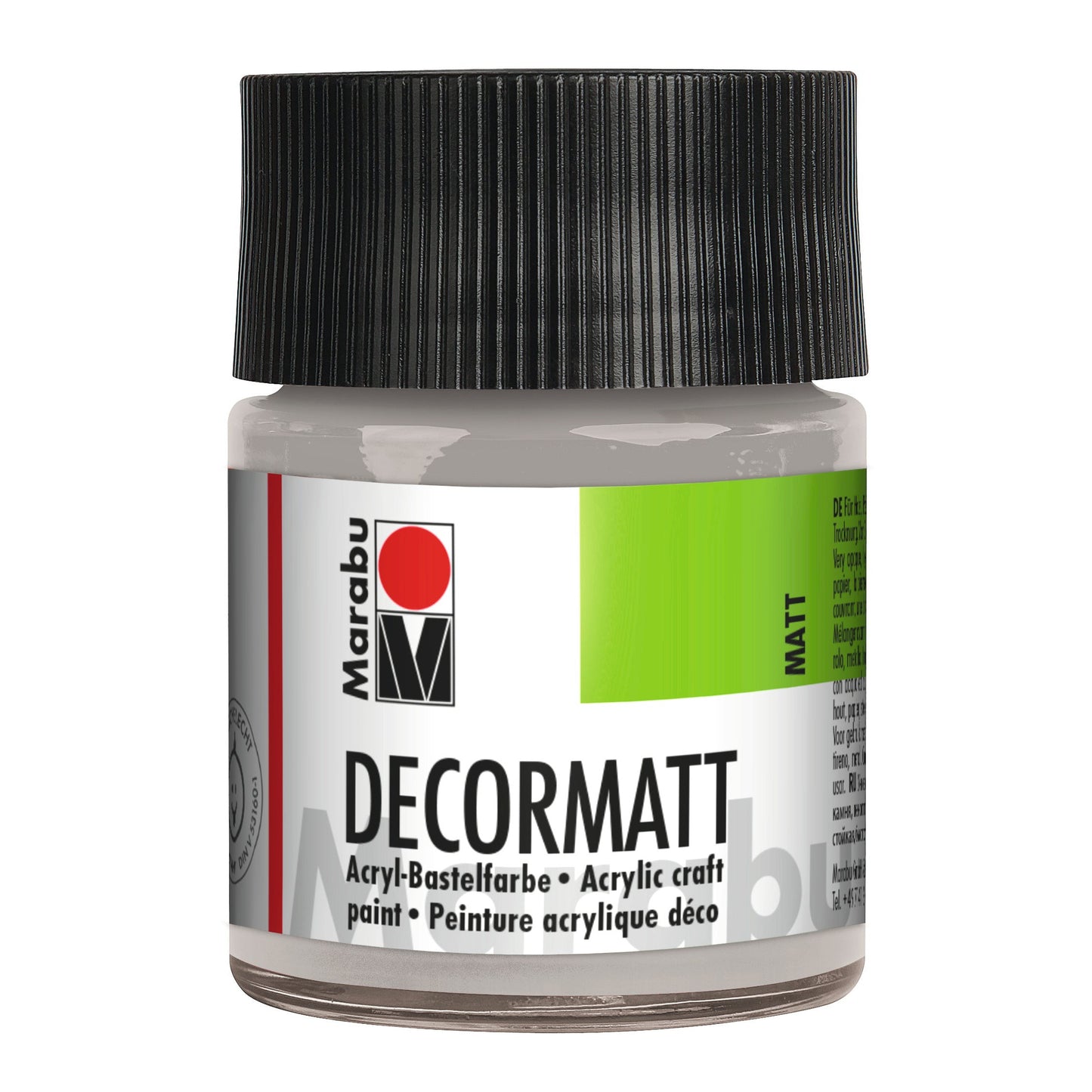 Marabu Decormatt Acryl, Metallic-Silber 782, 50 ml