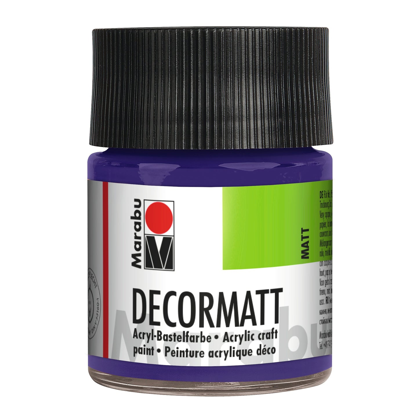 Marabu Decormatt Acryl, Violett dunkel 051, 50 ml