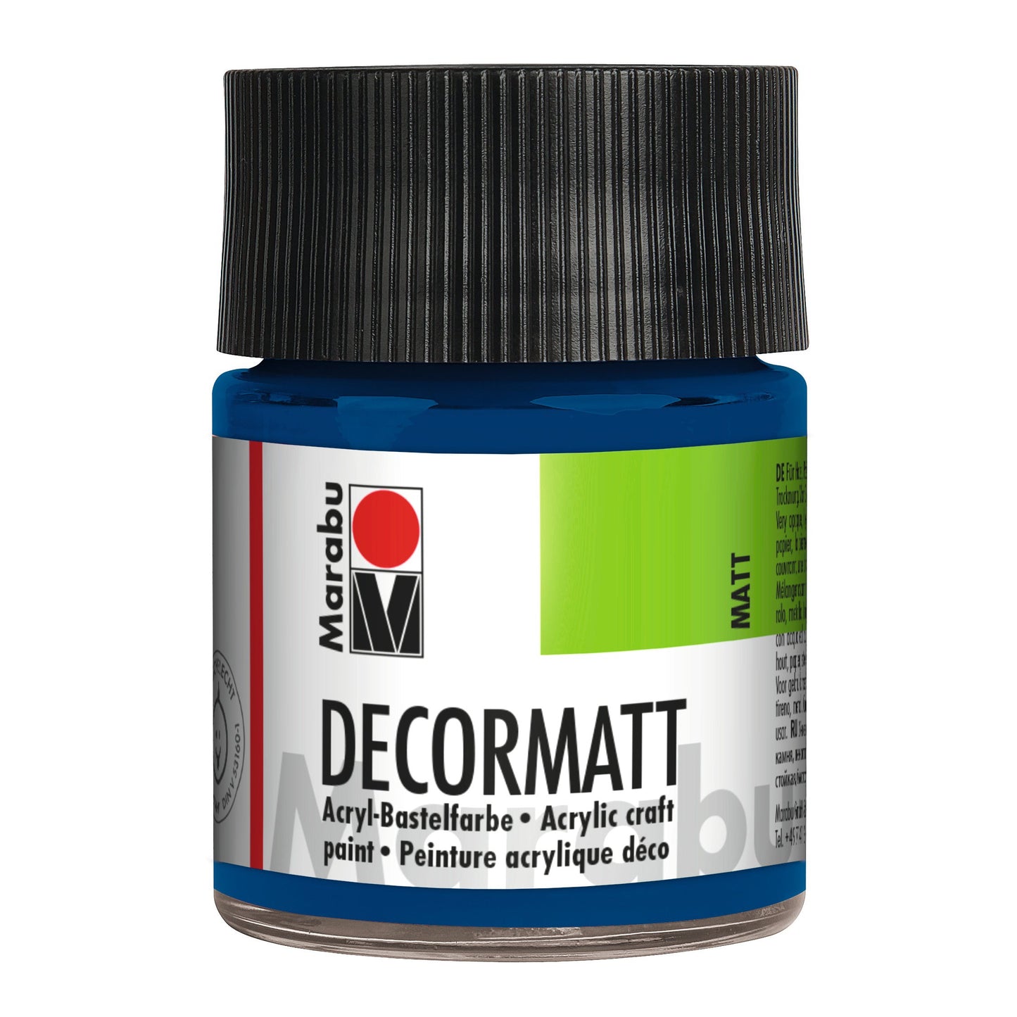 Marabu Decormatt Acryl, Dunkelblau 053, 50 ml