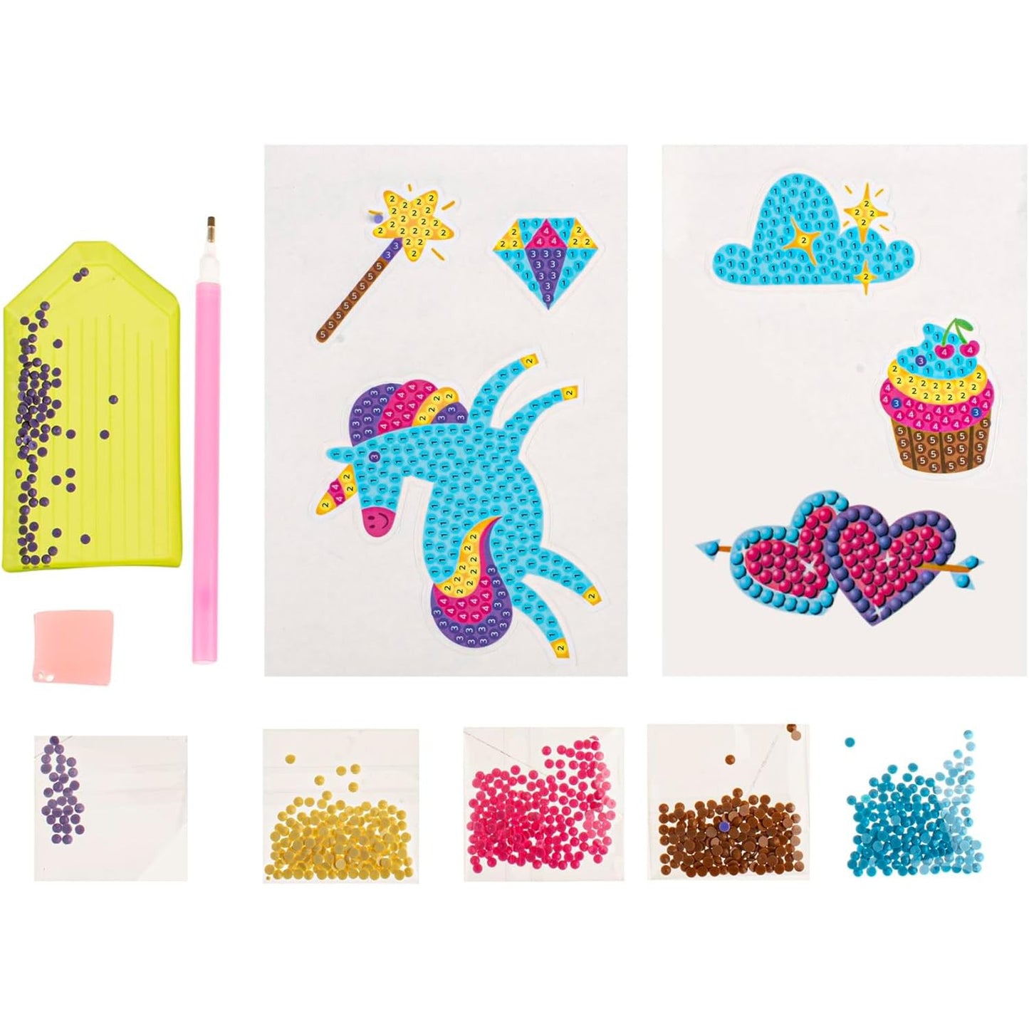 Diamond Painting Stickers Einhorn