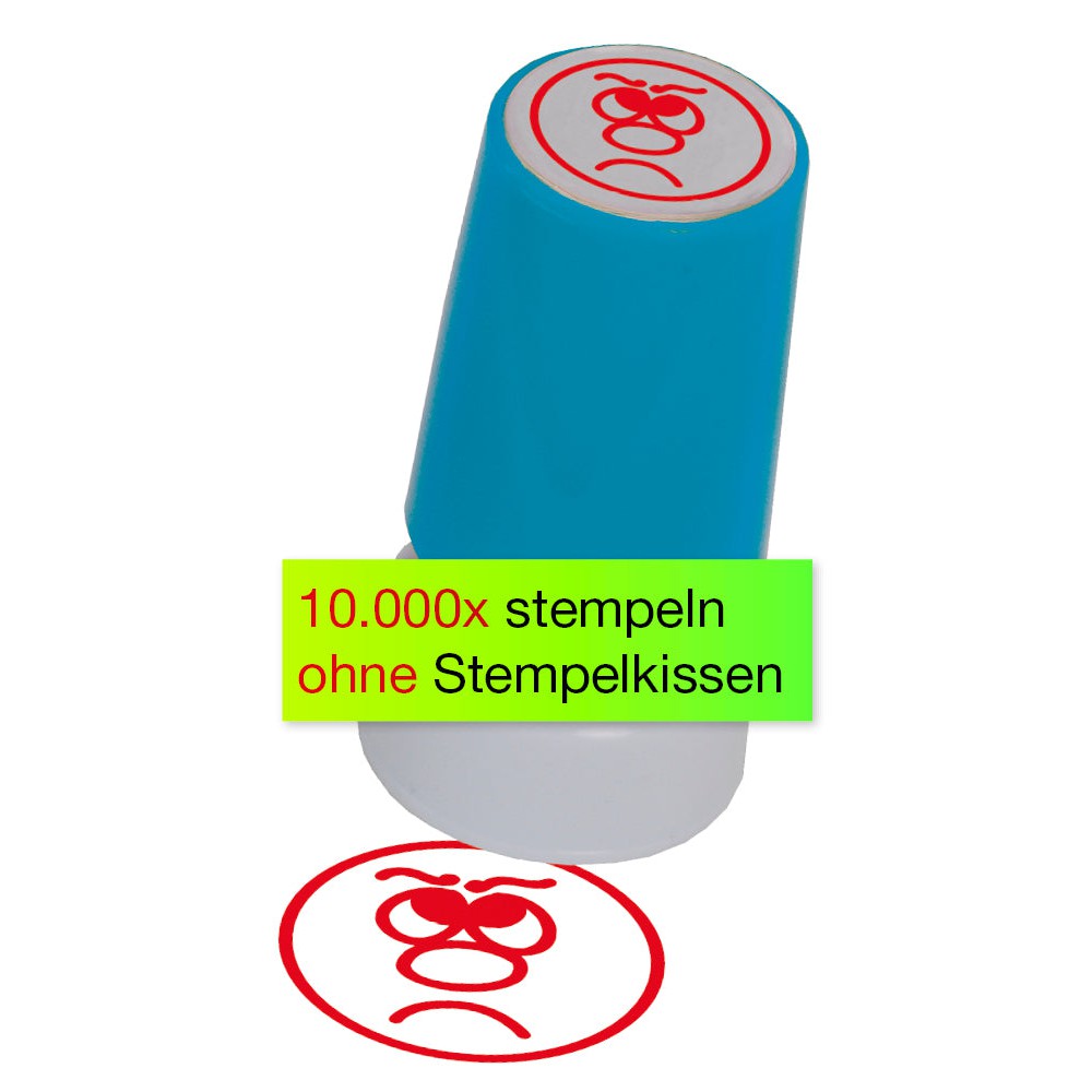 TimeTEX Siebdruck-Stempel "Perpetuum", Gesicht traurig