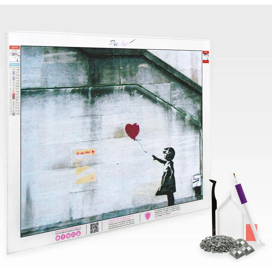 Mädchen mit Ballon, Banksy - Dimond Painting