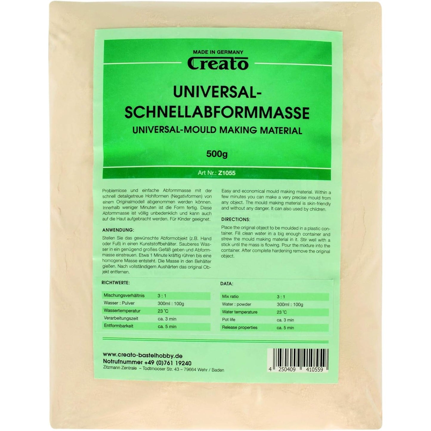 Schnellabformmasse 500g