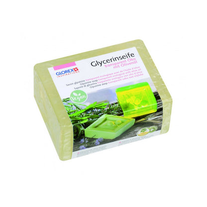 Glycerin-Seife Öko 500g mit Olivenöl transparent