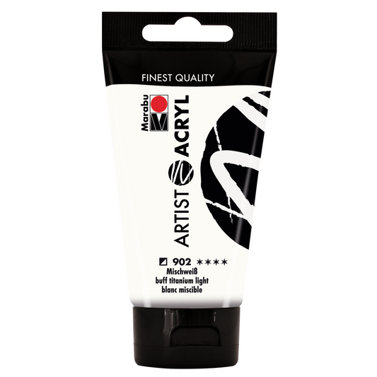 Marabu Artist Acryl, Mischweiß 902, 75 ml