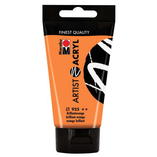 Marabu Artist Acryl, Brillantorange 925, 75 ml