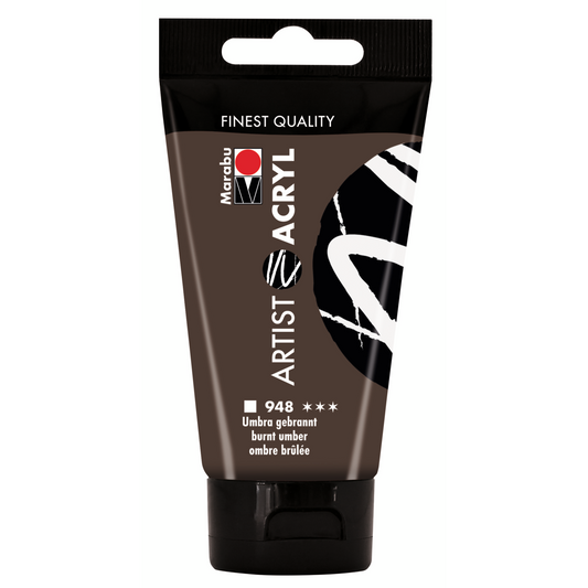 Marabu Artist Acryl, Umbra gebrannt 948, 75 ml