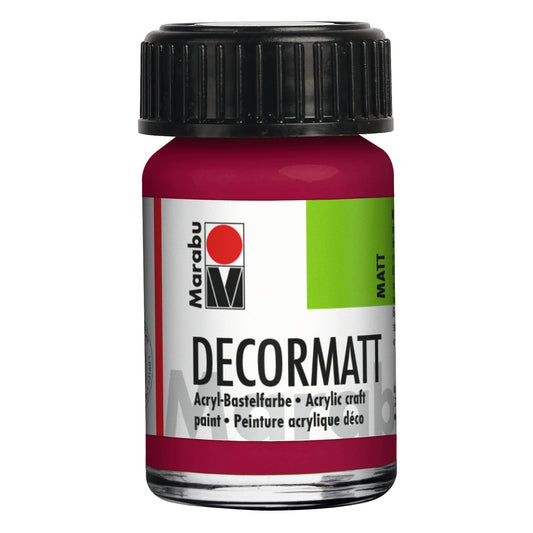 Marabu Decormatt Acryl, Granatrot 004, 15 ml