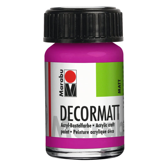 Marabu Decormatt Acryl, Magenta 014, 15 ml