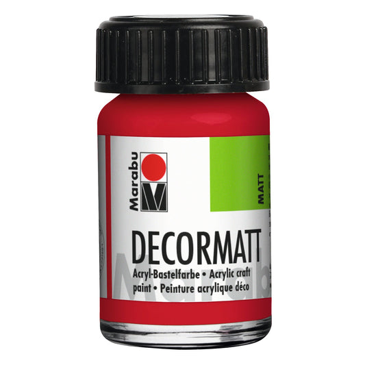 Marabu Decormatt Acryl, Kirschrot 031, 15 ml